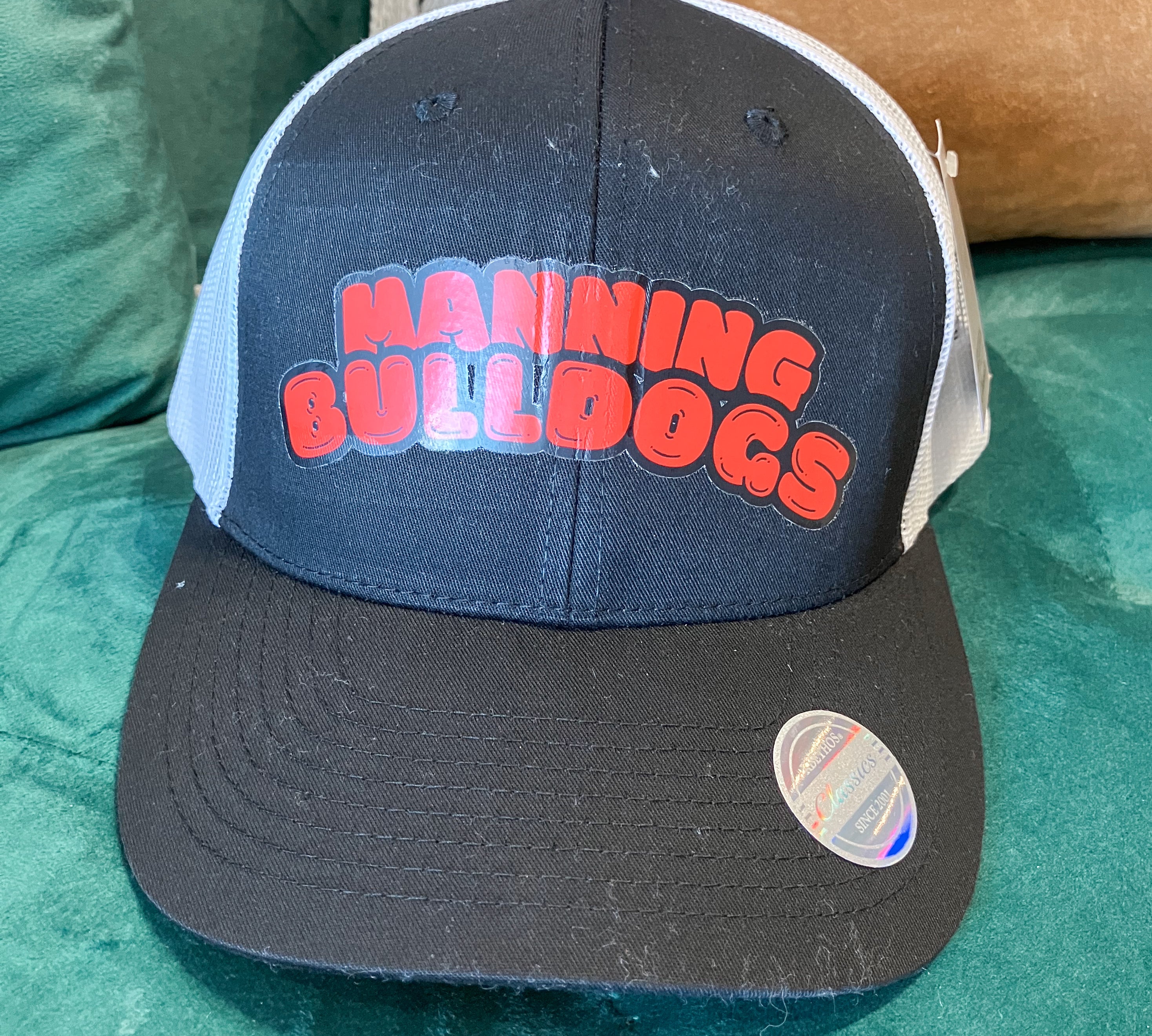 Manning Bulldog Bubble Letter Trucker Hat
