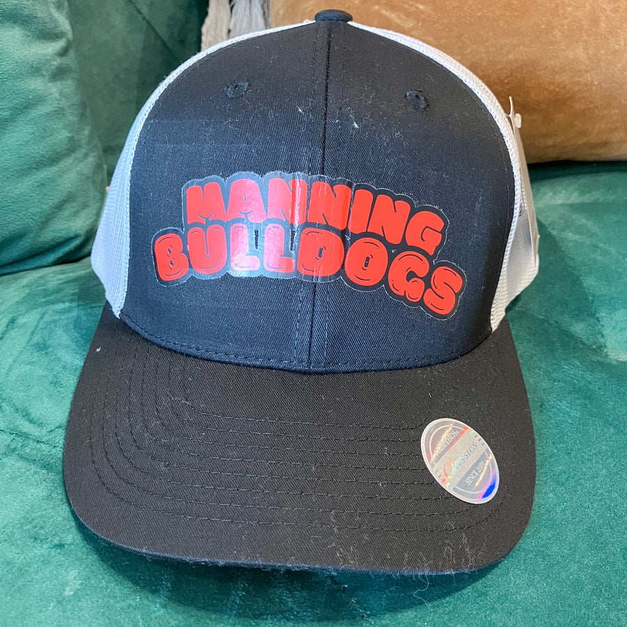 Manning Bulldog Bubble Letter Trucker Hat