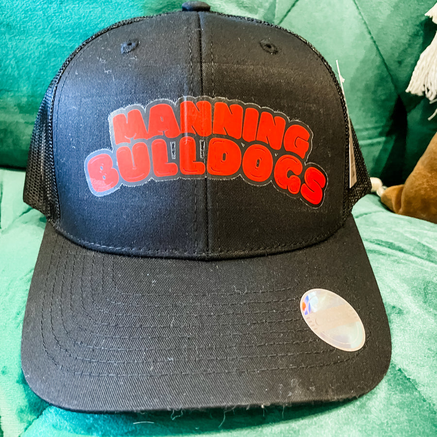 Manning Bulldog Bubble Letter Trucker Hat