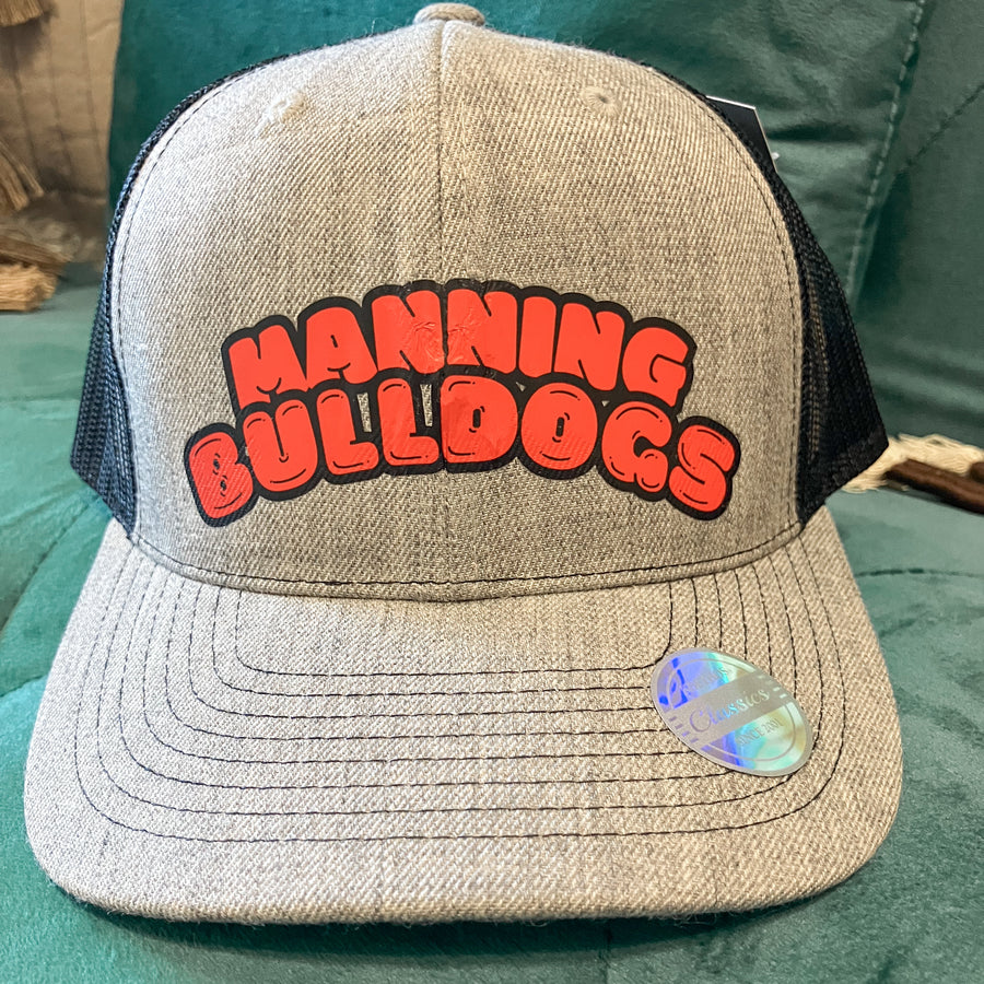 Manning Bulldog Bubble Letter Trucker Hat