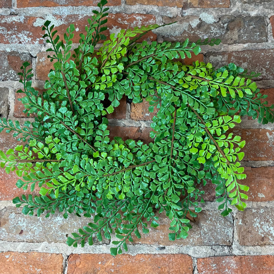 Soft Touch Maidenhair Fern Wreath 18"