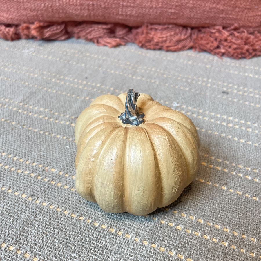 Goldenrod Resin Pumpkin 4”