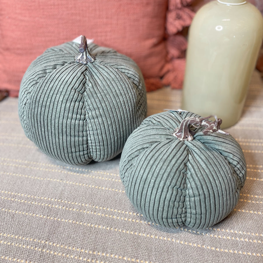 Khaki Green Corduroy Pumpkin