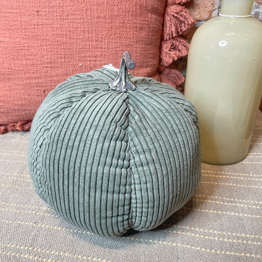 Khaki Green Corduroy Pumpkin