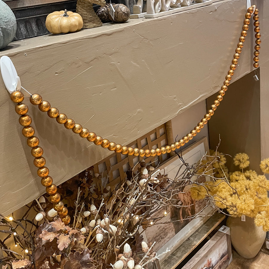 Copper Pearl Bead Garland 72”