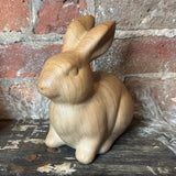 Brown Sitting Bunny Figurine