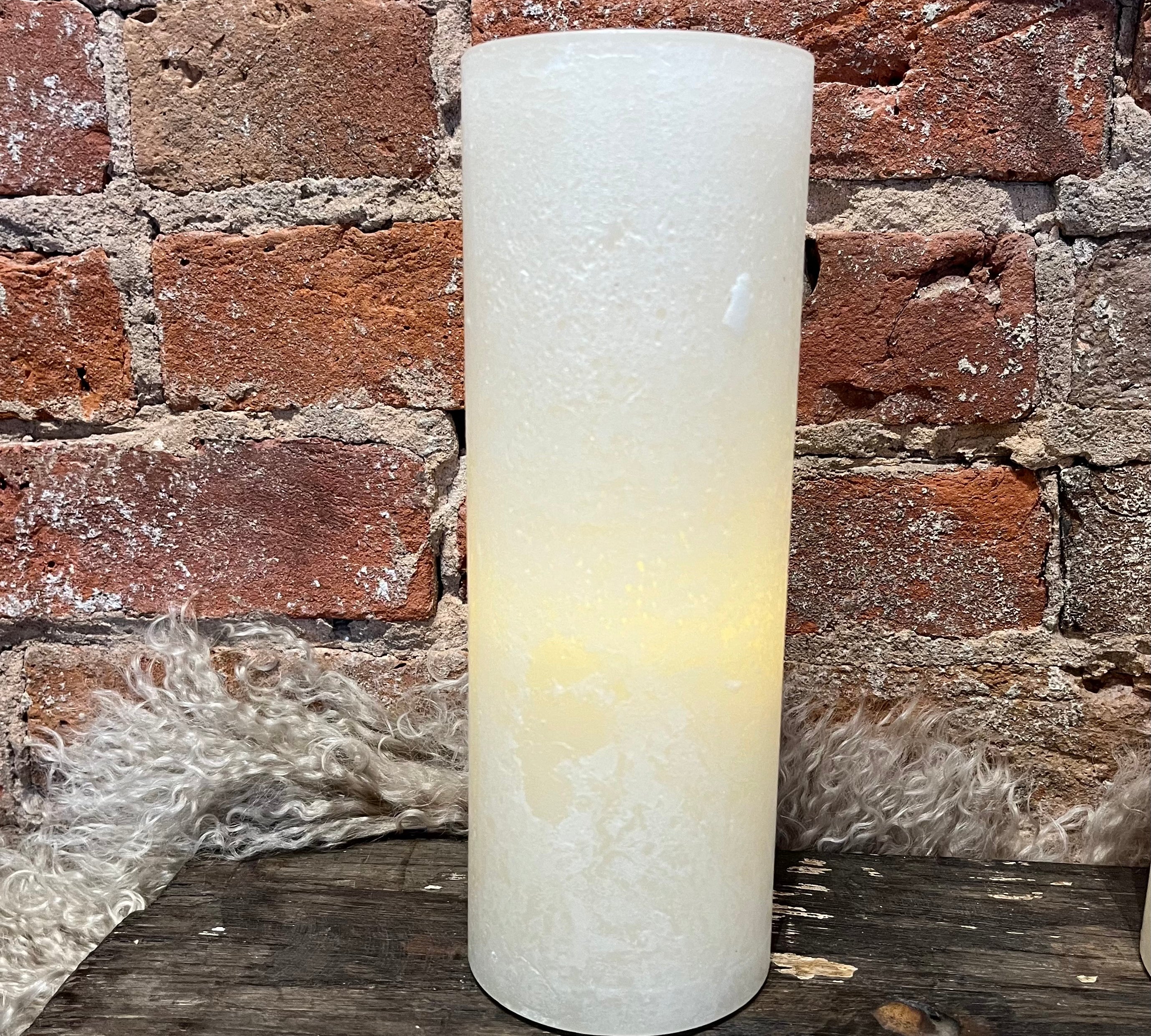 Timber LED Glow Candle