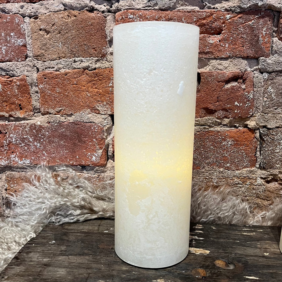 Timber LED Glow Candle