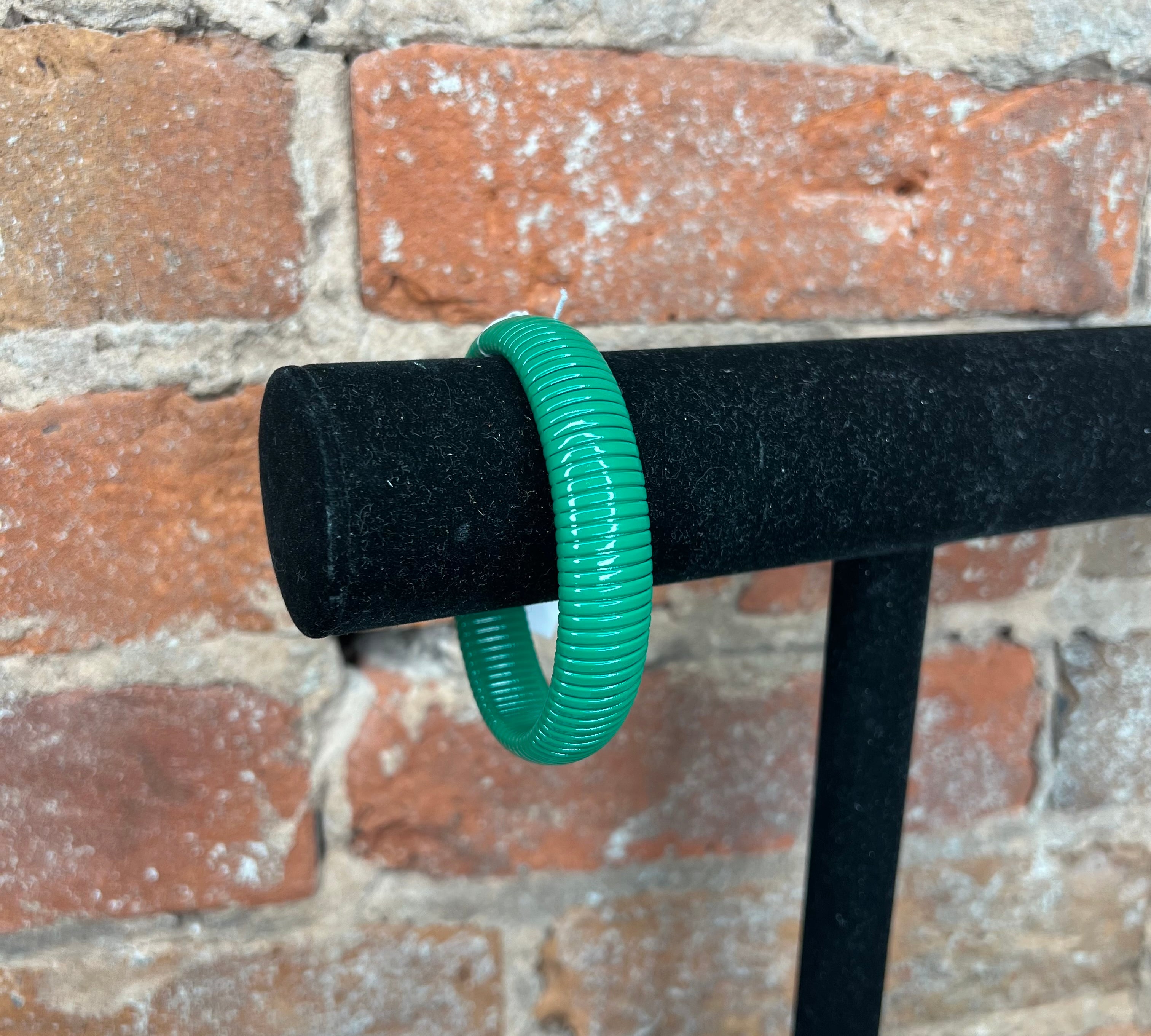 Chunky Enamel Stretchy Bangle 8"