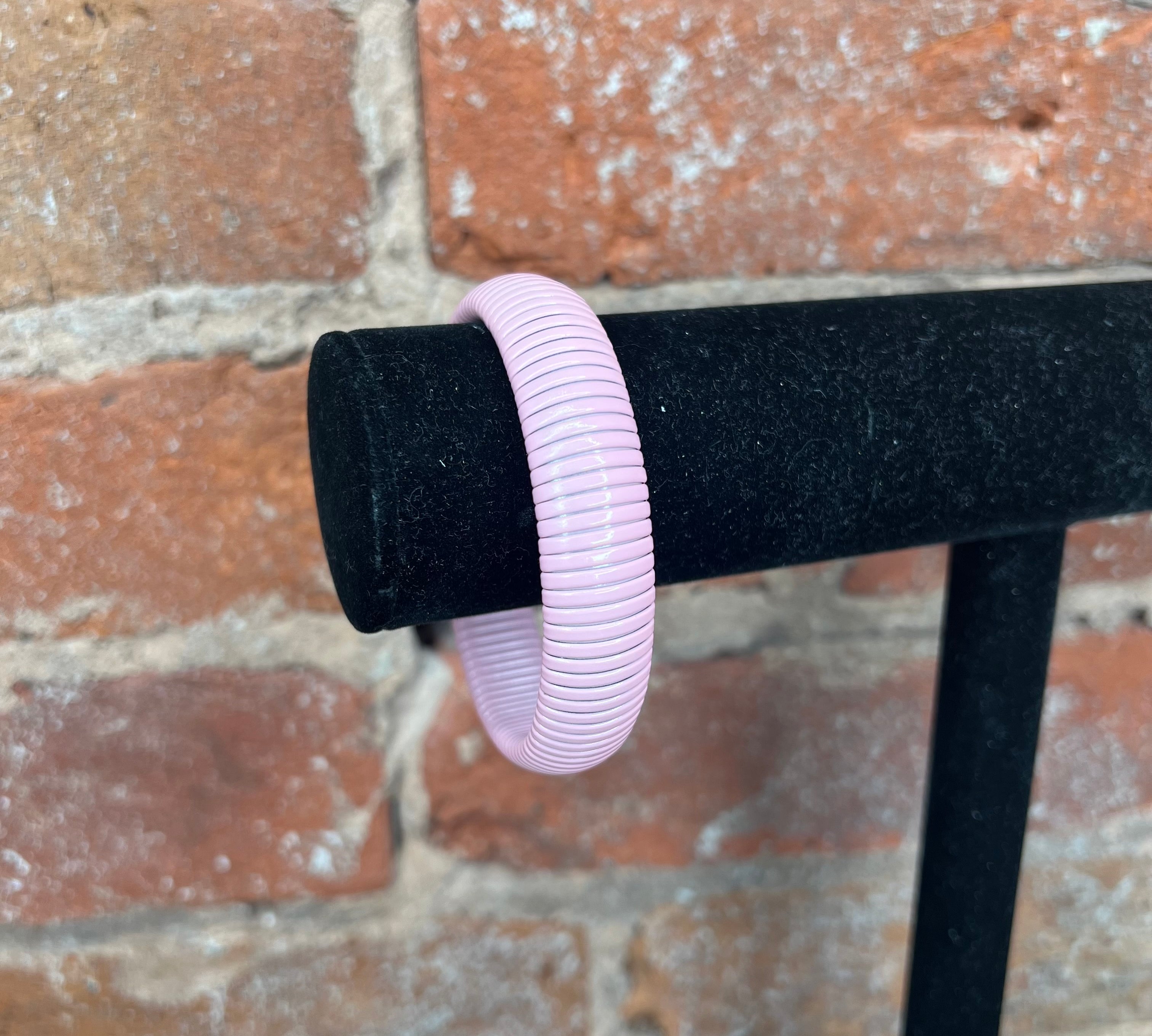 Chunky Enamel Stretchy Bangle 8"