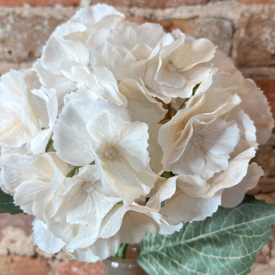 White Hydrangea Spray 20"