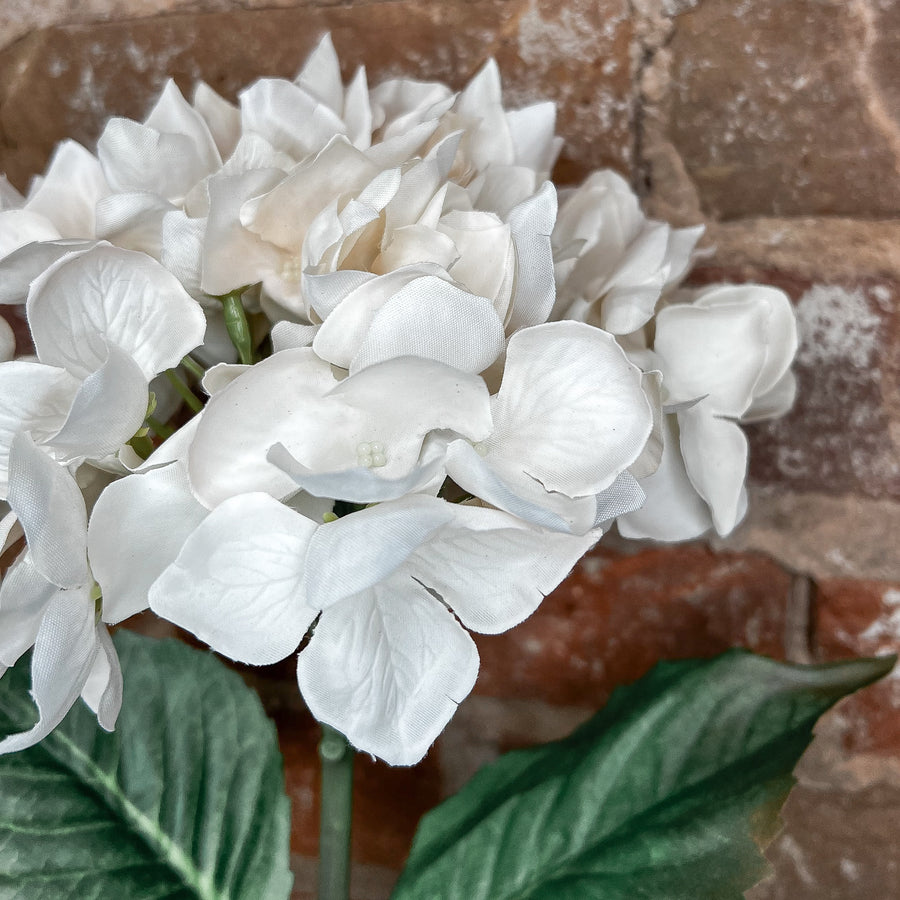 Cream Real Touch Garden Hydrangea 18”