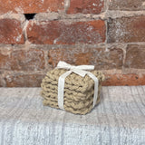 Crocheted Cotton Coasters 4"