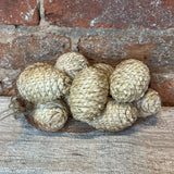 Bag of 10 Woven Grass Eggs 2.5"