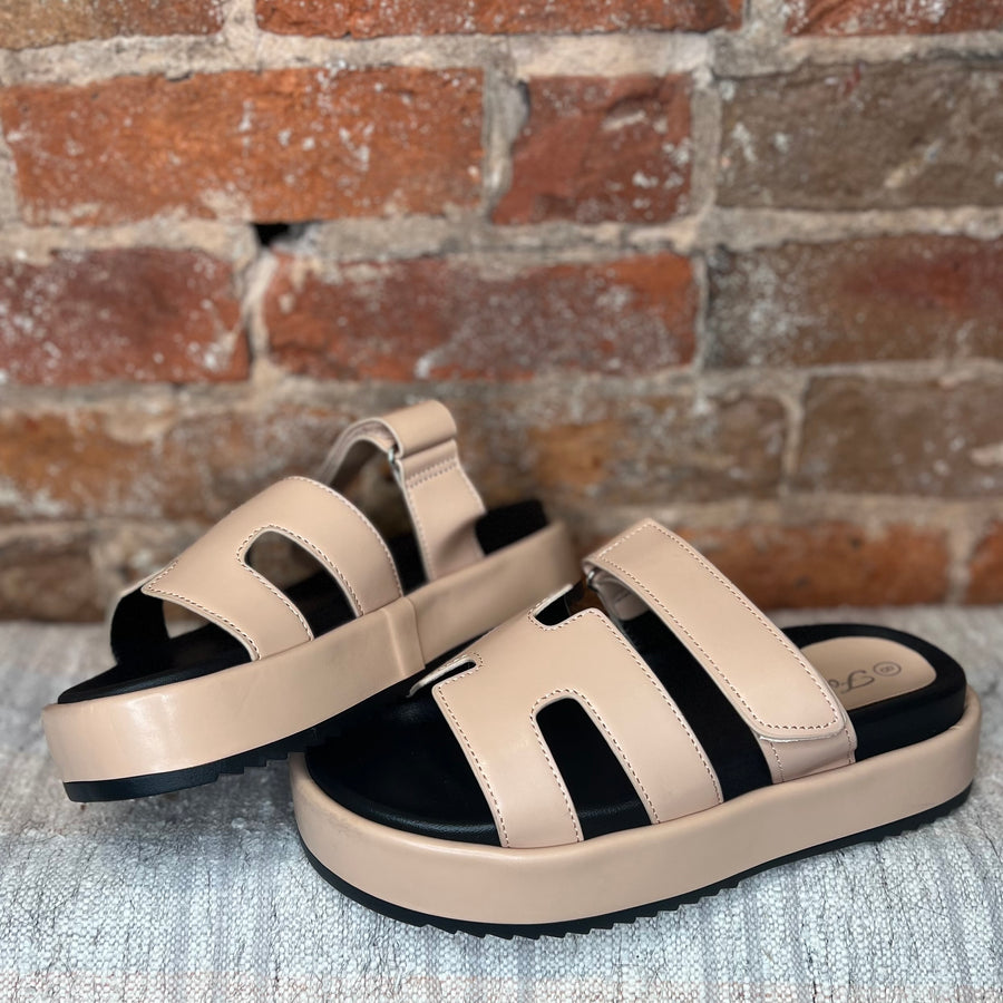 Chunky Platform Cutout Sandal