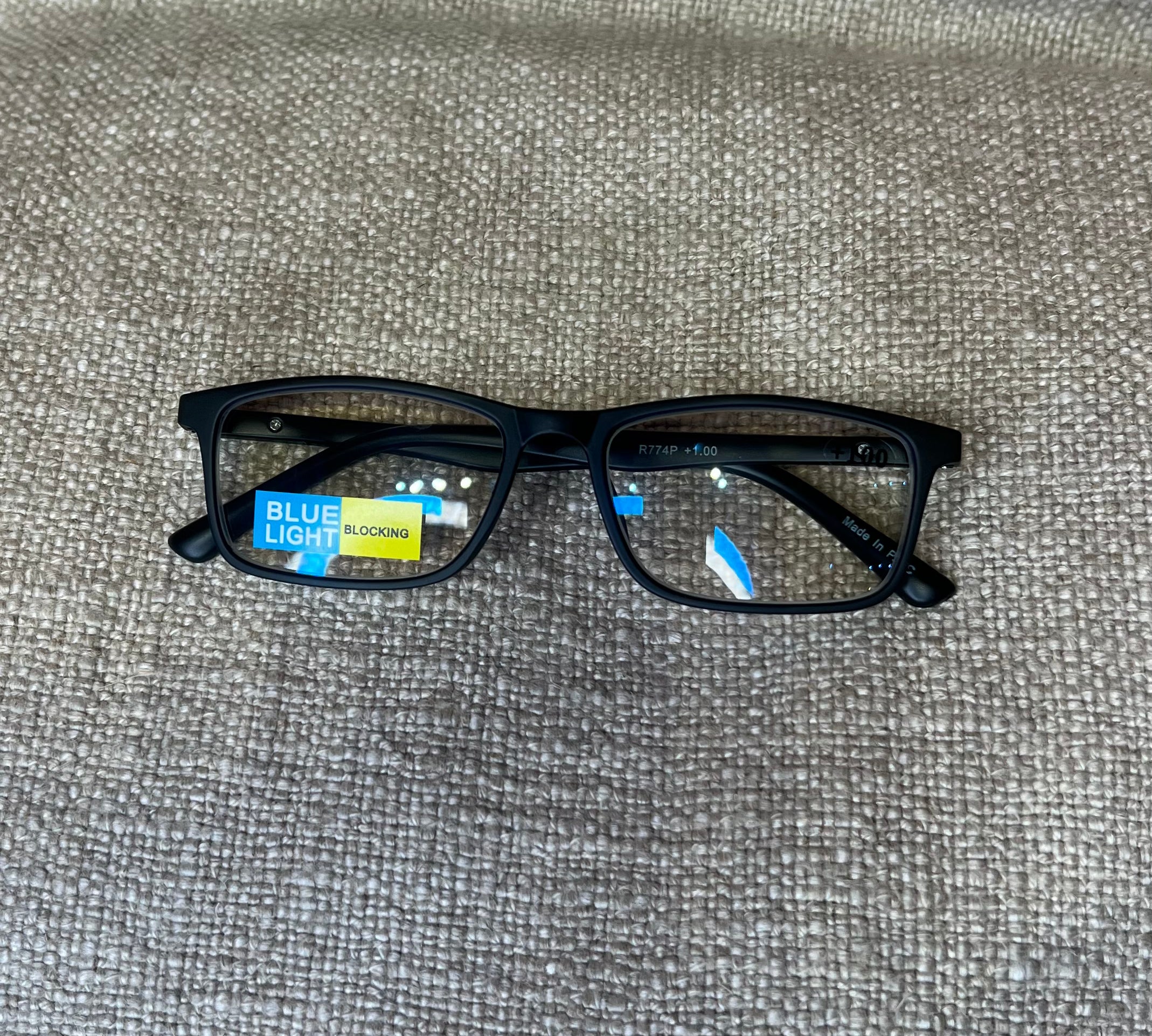 Thin Rectangular Blue Light Reading Glasses