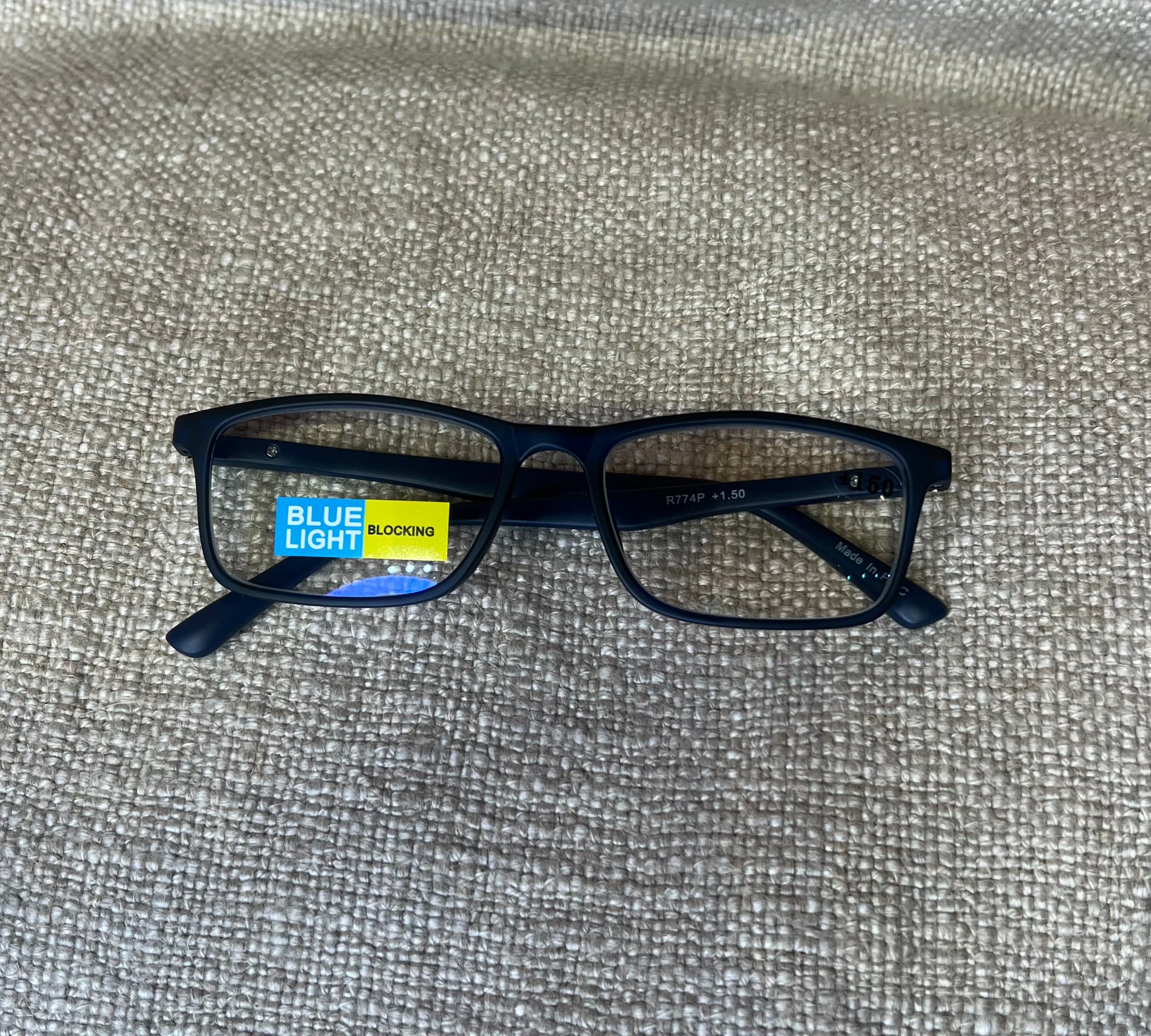 Thin Rectangular Blue Light Reading Glasses