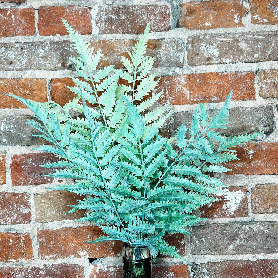 Green Fern Bush 21.5”