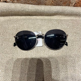 Round Lens Two Tone Sunglasses