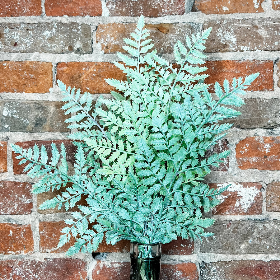 Green Fern Bush 21.5”