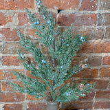 Frosted Juniper Pinecone/Berries Spray 25”