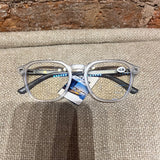 Unisex Wood Grain Rounded Square Reading Glasses