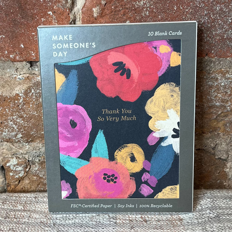 Midnight Blooms Note Cards