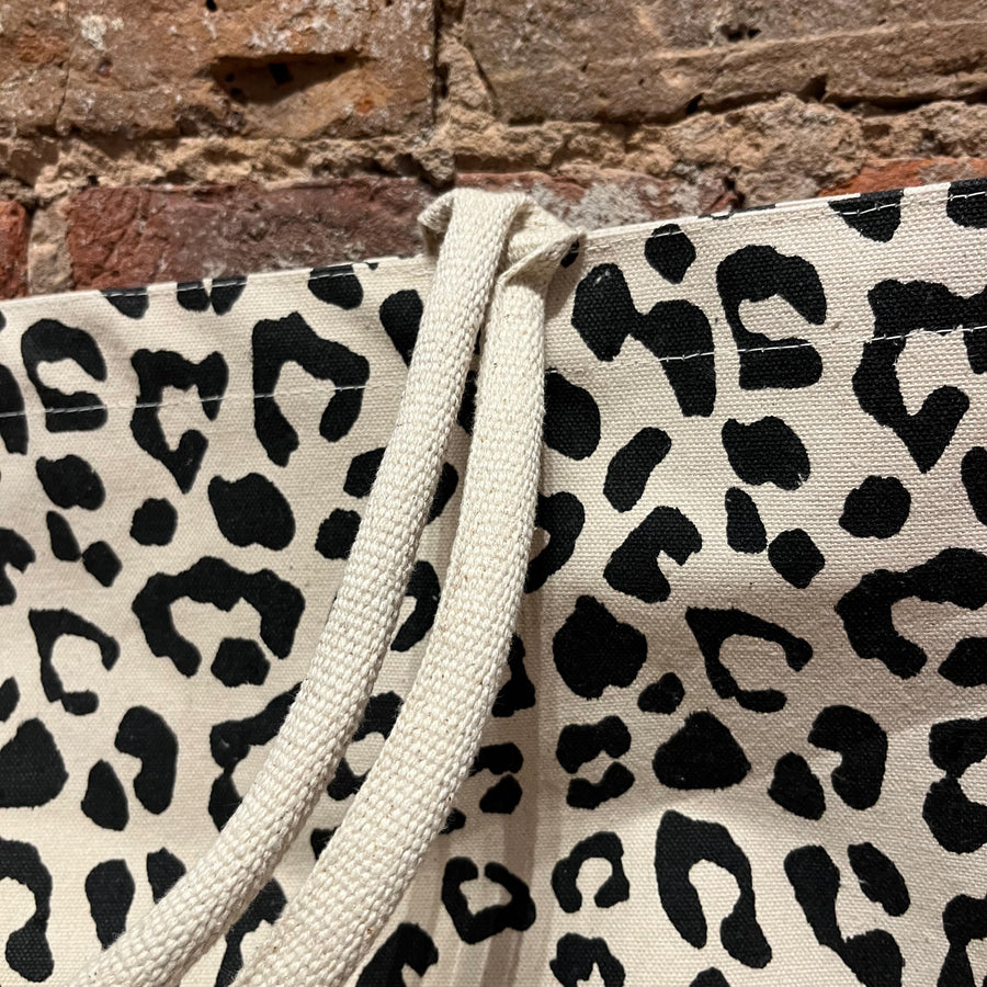 Leopard Coast Natural Tote