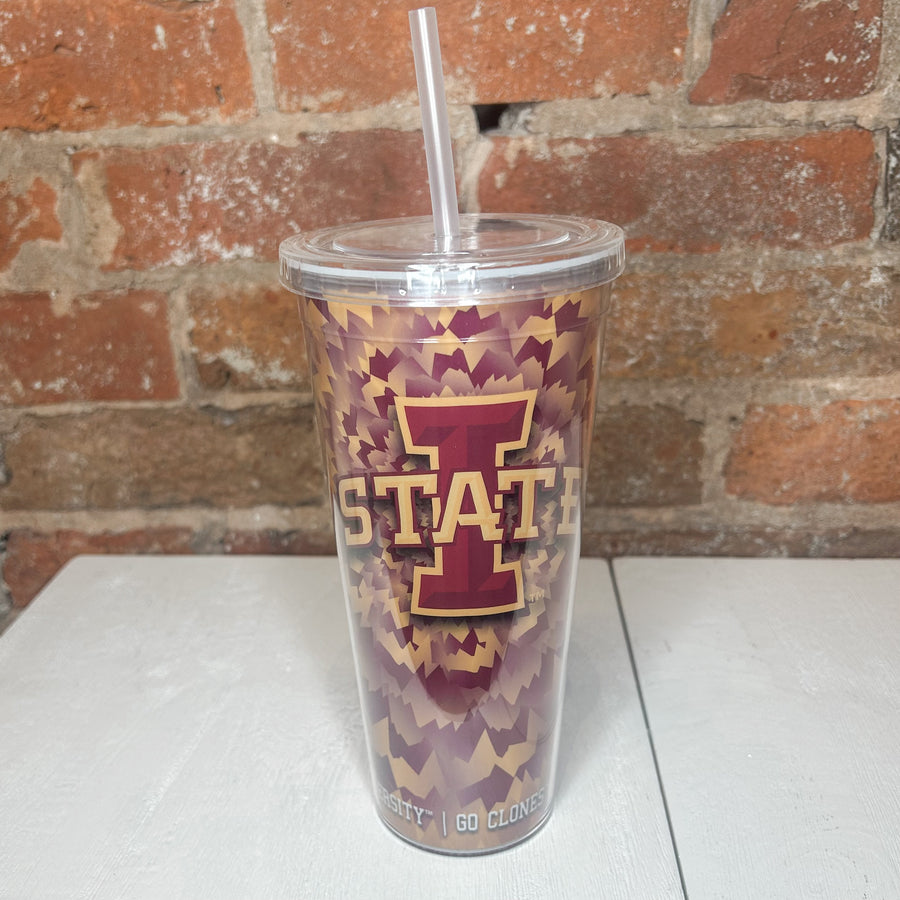 Iowa State Tie Dye Tumbler