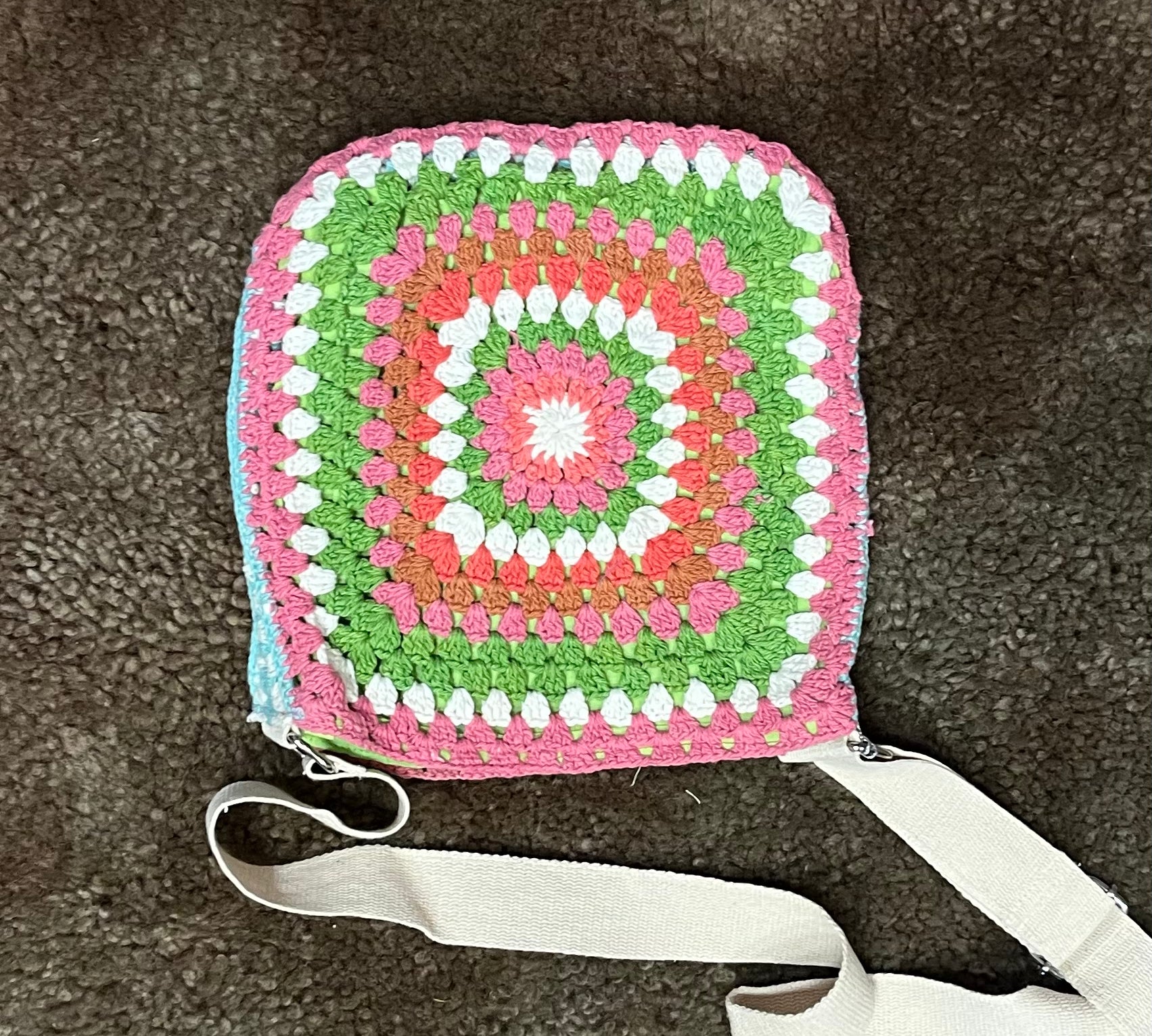 Crochet Granny Square Purse