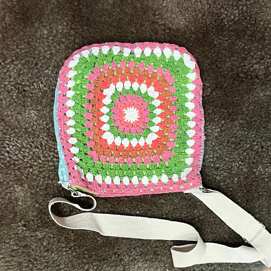 Crochet Granny Square Purse