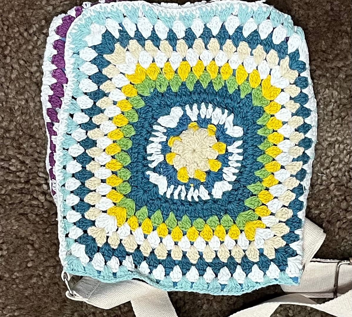 Crochet Granny Square Purse