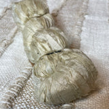 Ivory Recycled Torn Silk Ribbon 70-75 Yards