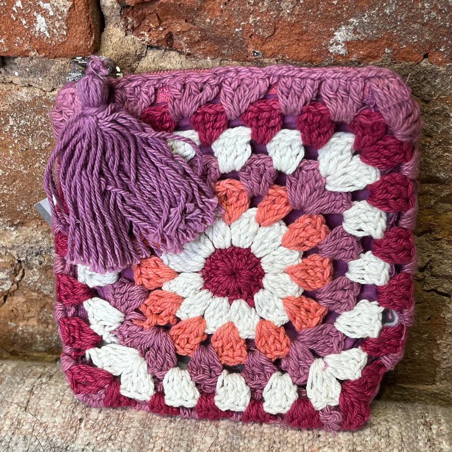 Crochet Flower Coin Purse