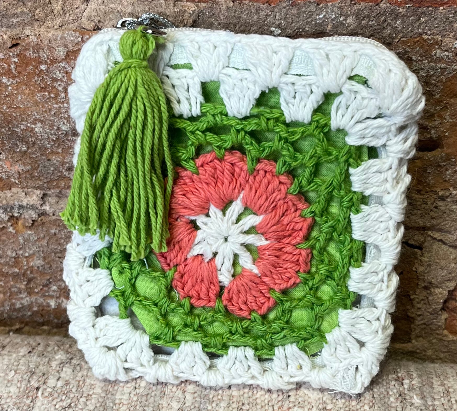 Crochet Flower Coin Purse