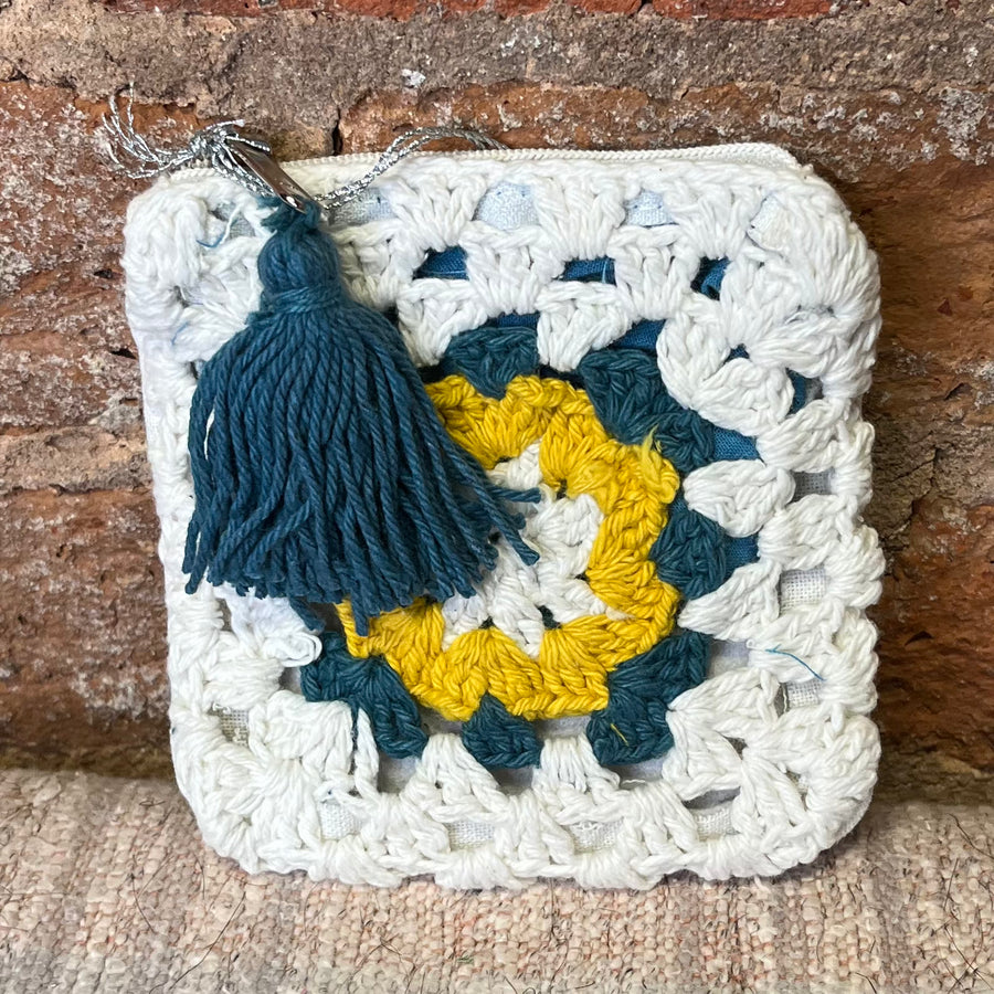 Crochet Flower Coin Purse