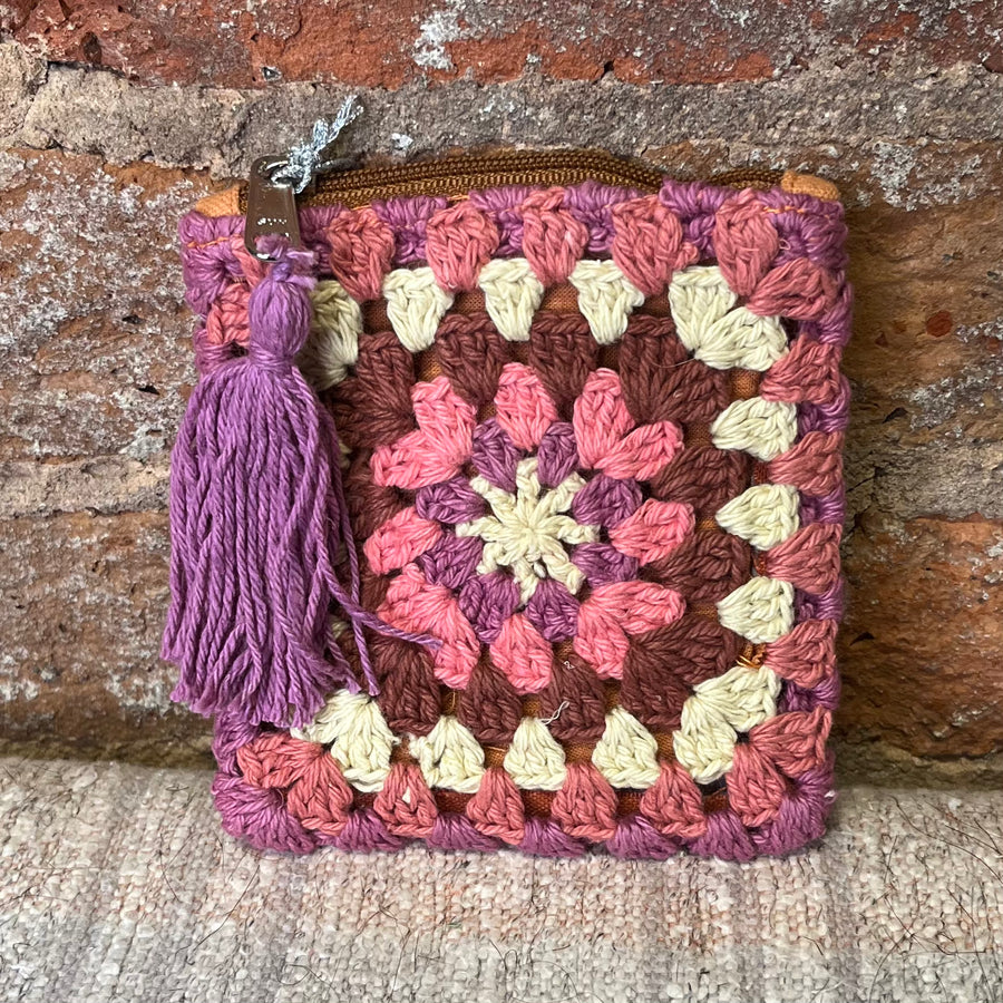 Crochet Flower Coin Purse