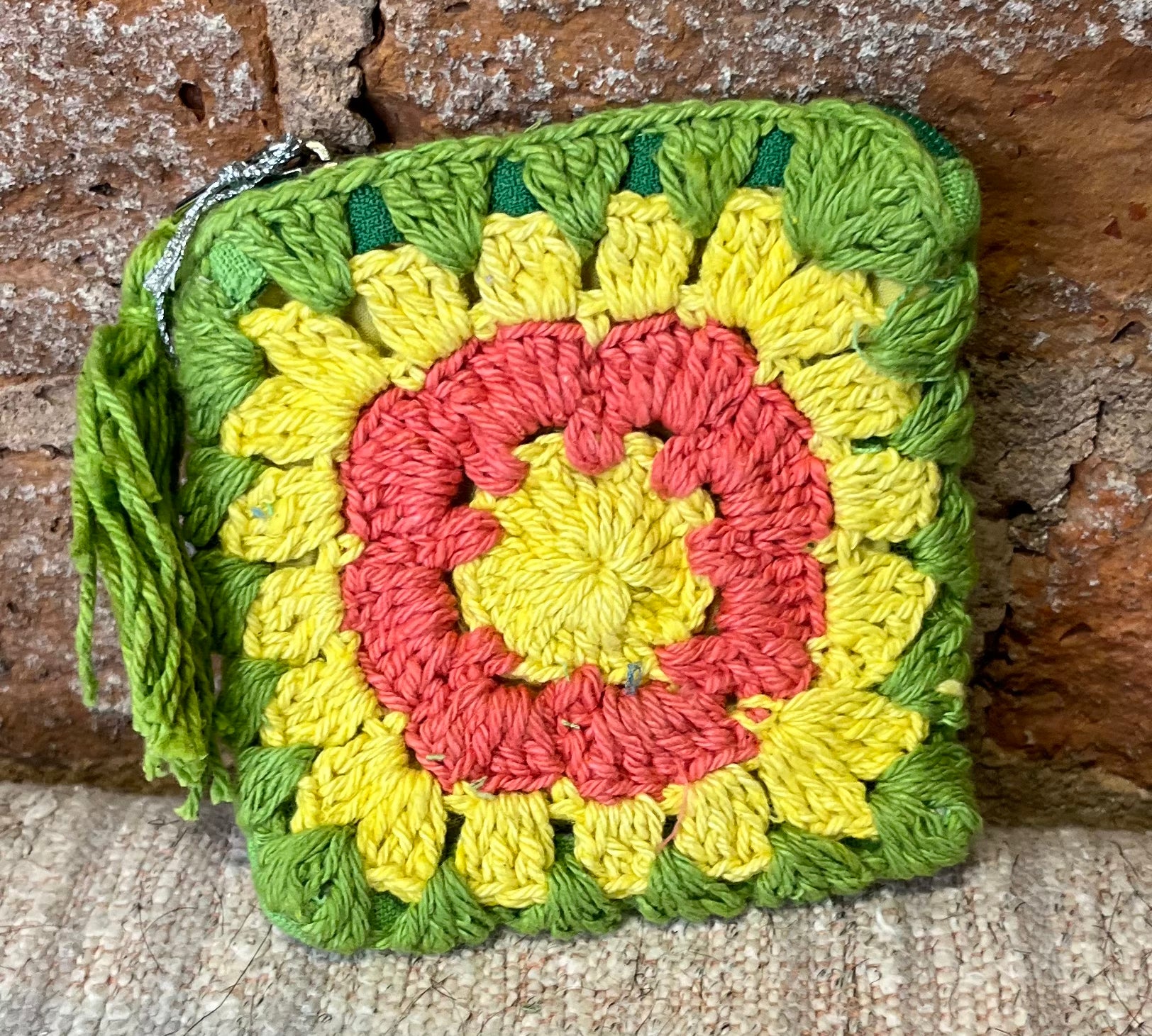 Crochet Flower Coin Purse