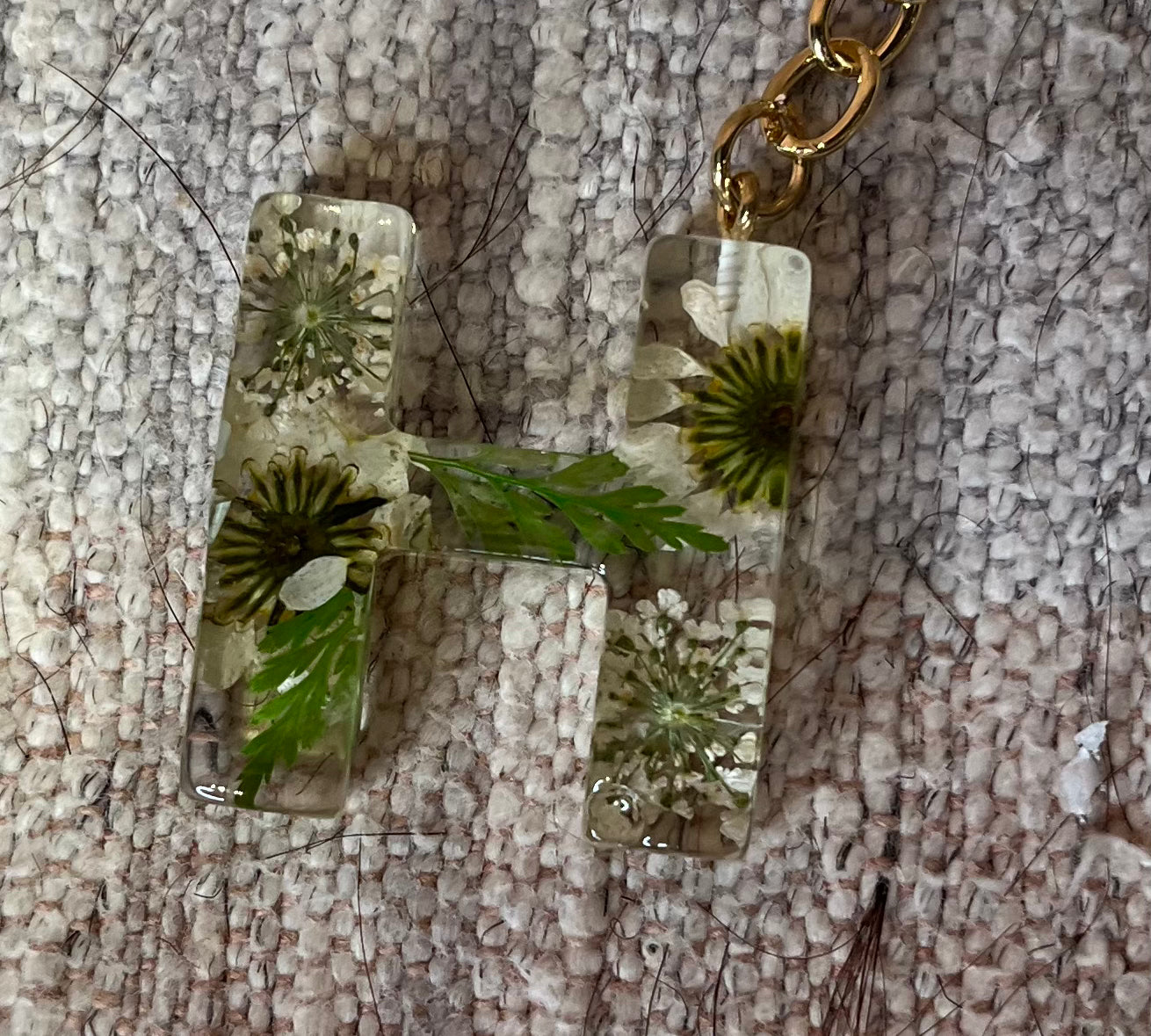 Floral Monogram Keychain