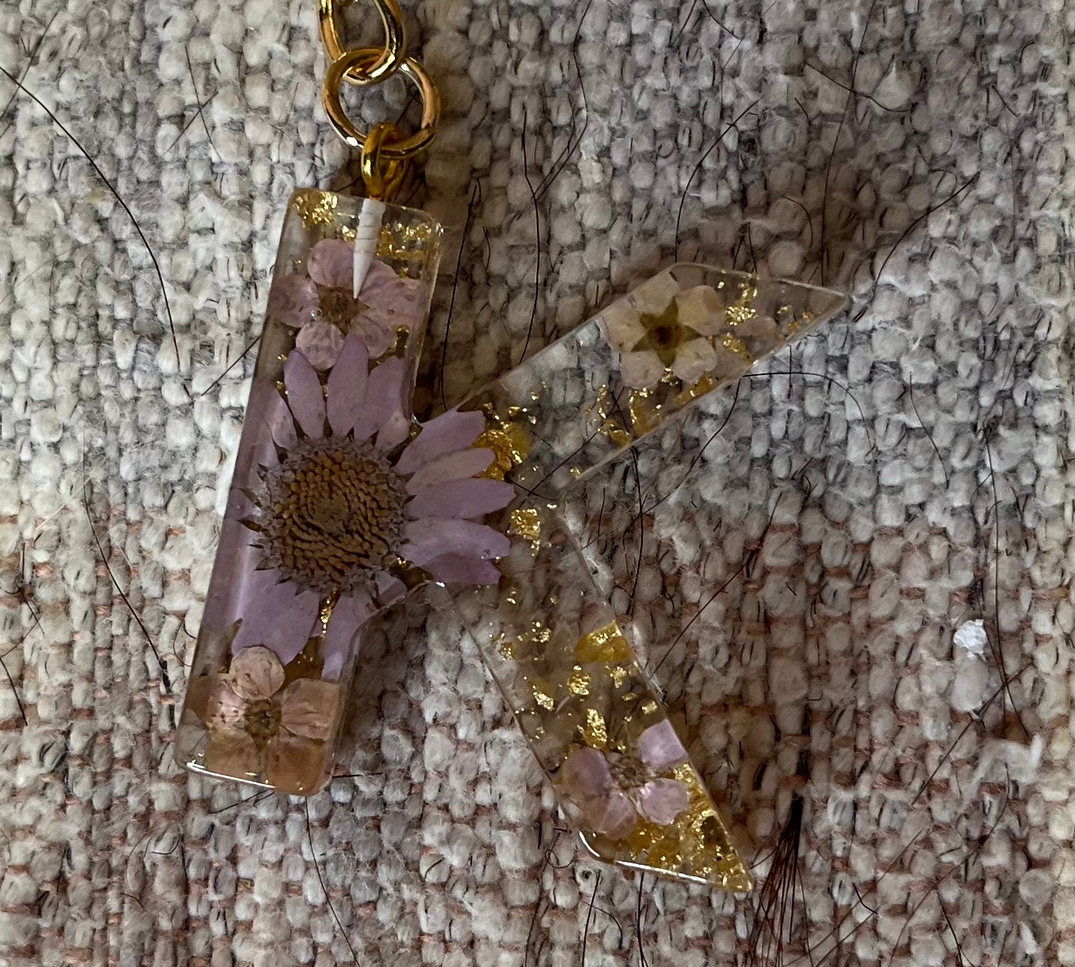 Floral Monogram Keychain