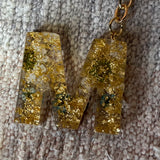 Floral Monogram Keychain