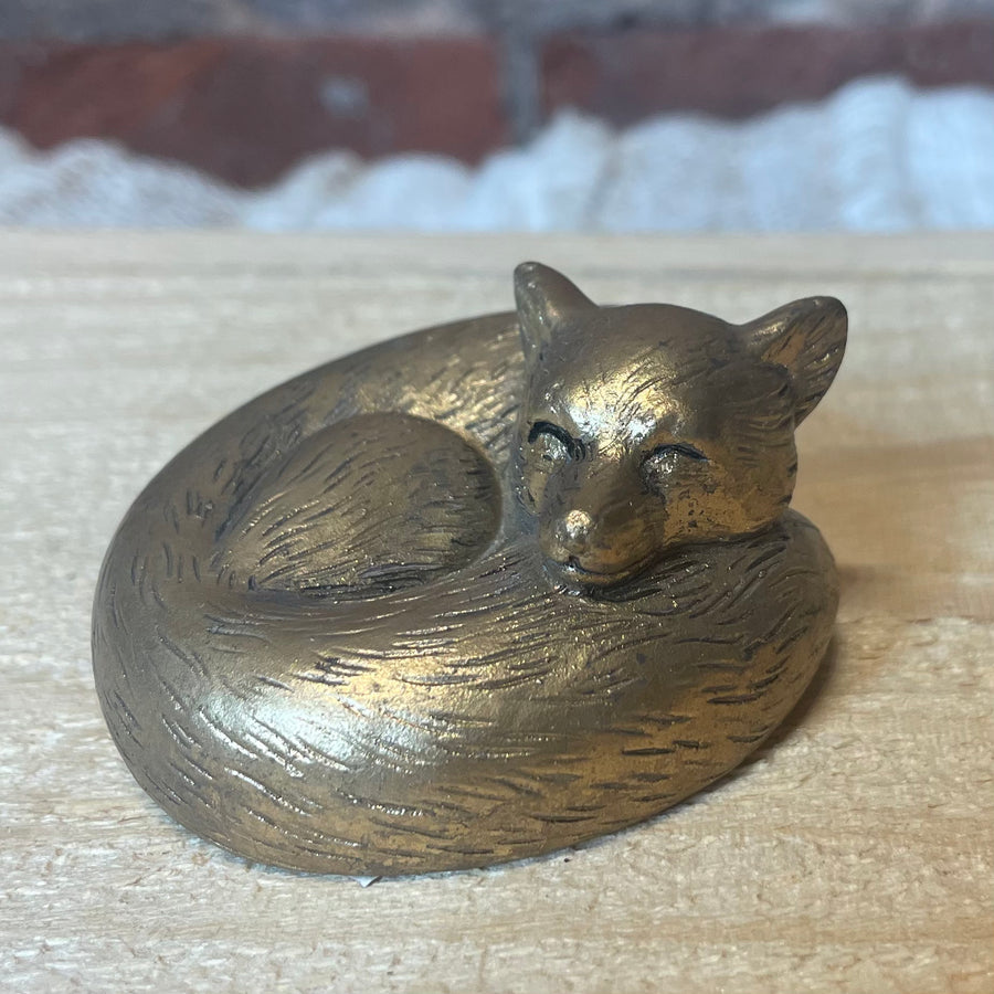 Antique Gold Resin Animal 2.75”