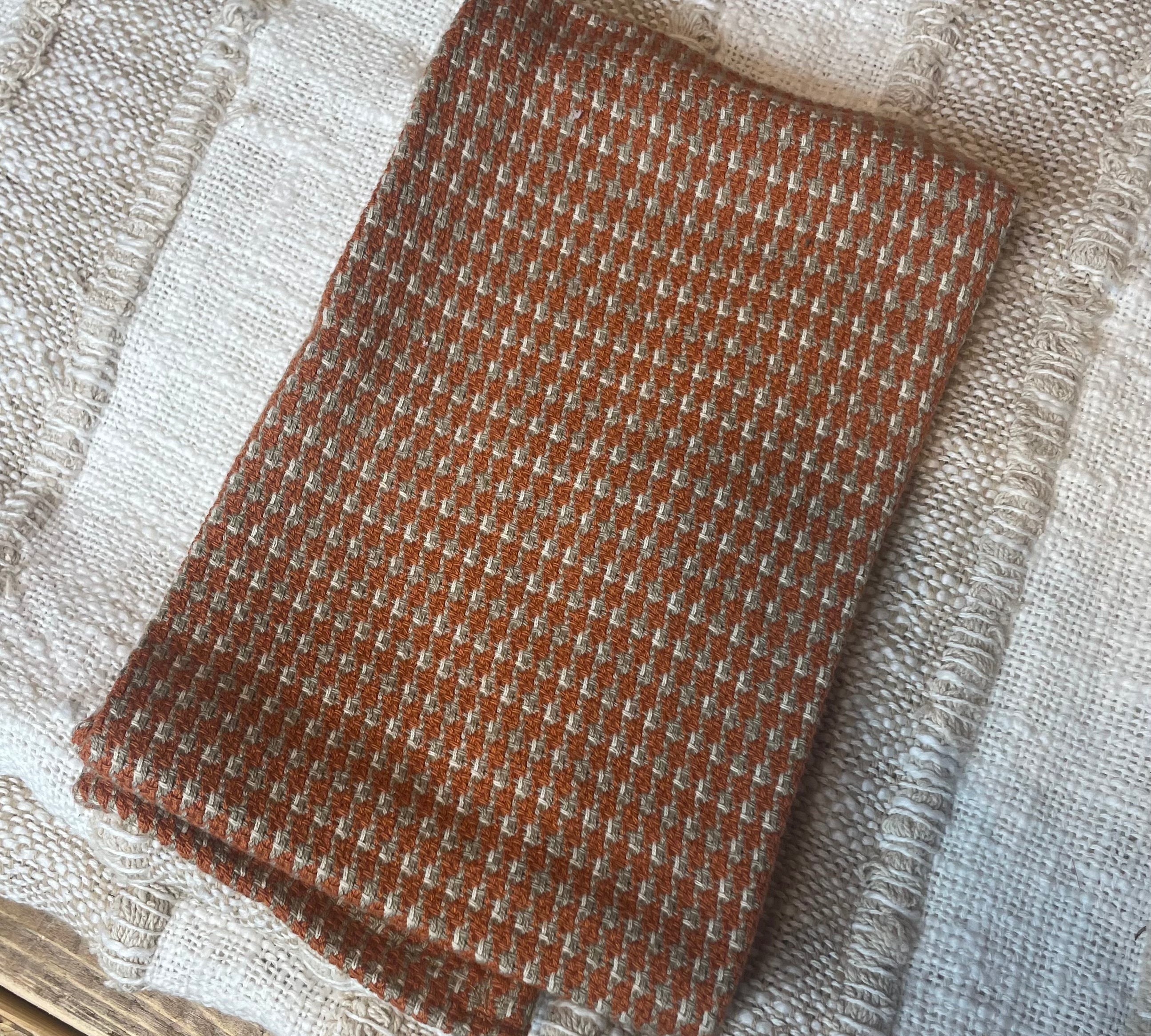 Woven Cotton Dobby Tea Towel 28”