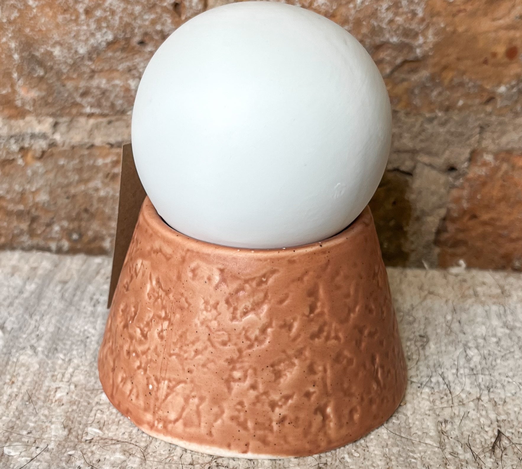 Stoneware LED Light w/Stand 4.25"