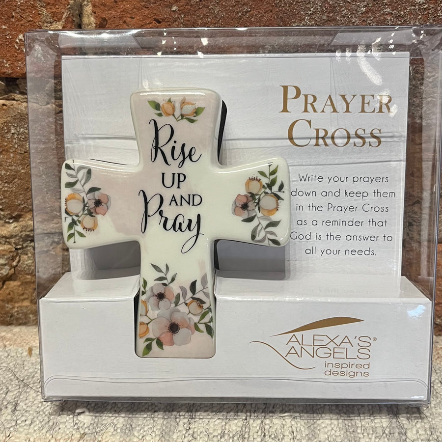 Rise Up & Pray Prayer Cross 4.5"