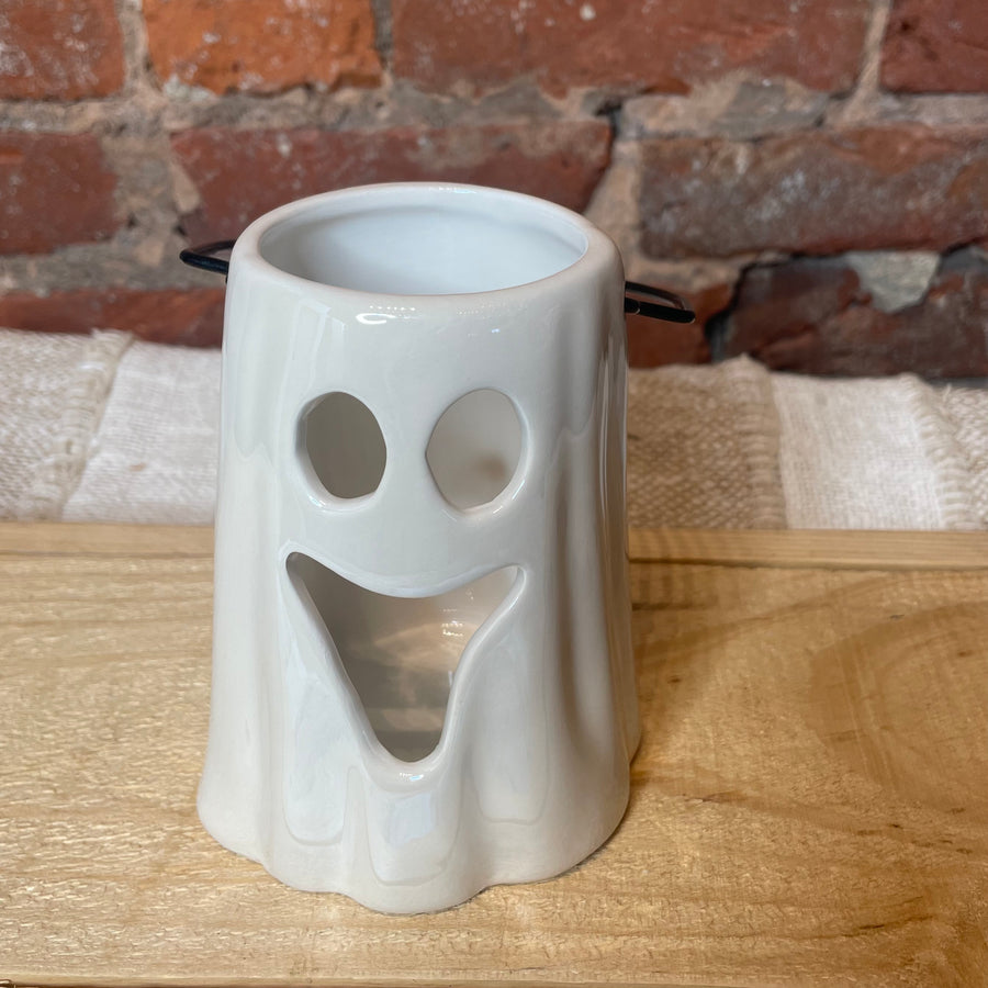 Pearl Ghost Candle w/ Handle 4.25”