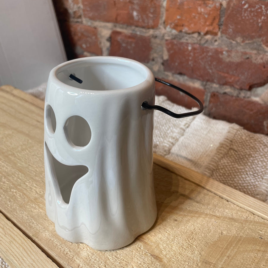 Pearl Ghost Candle w/ Handle 4.25”