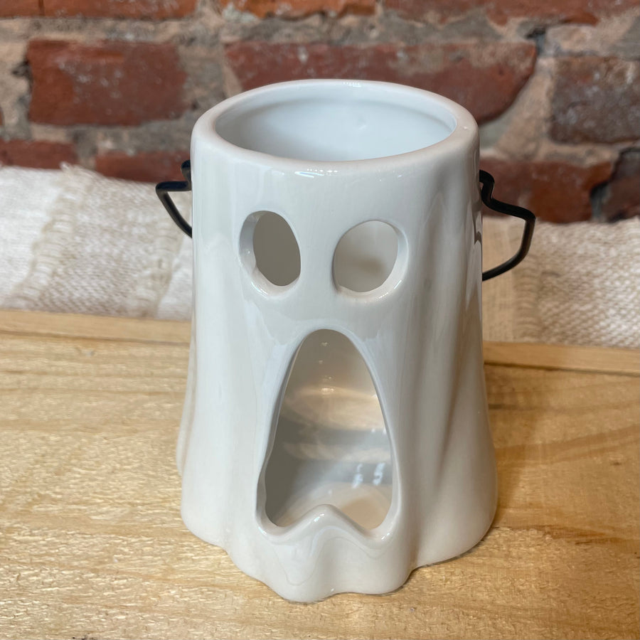 Pearl Ghost Candle w/ Handle 4.25”