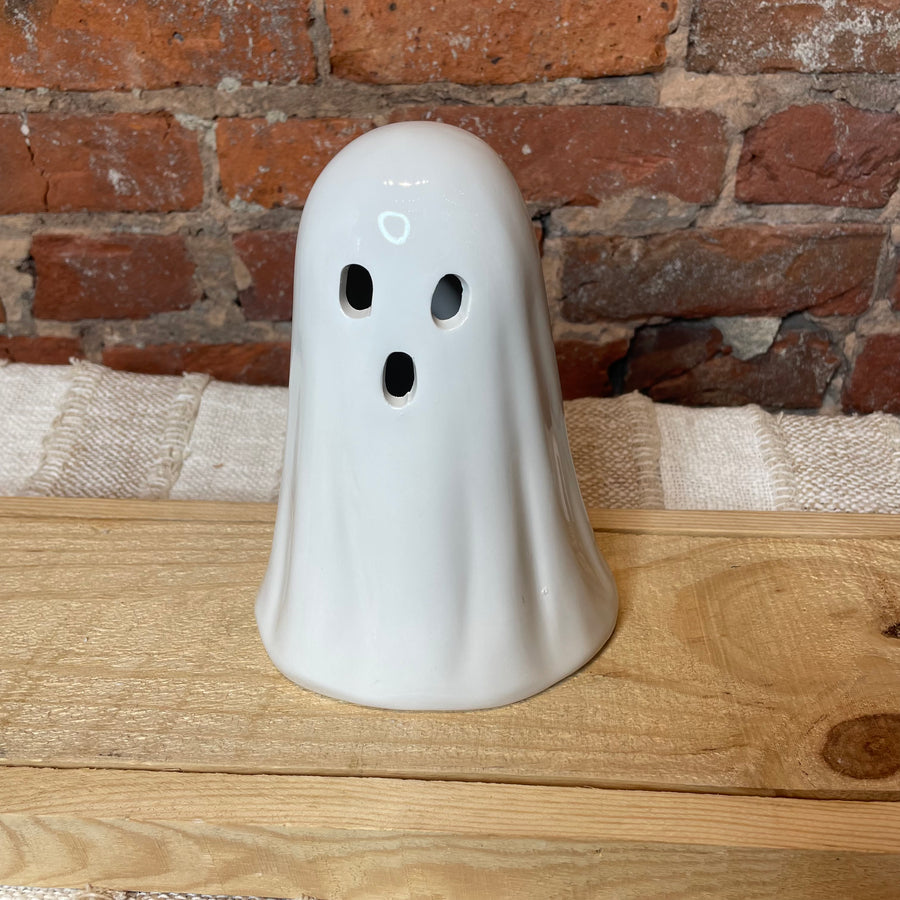 Light Up Shiny Ceramic Ghost