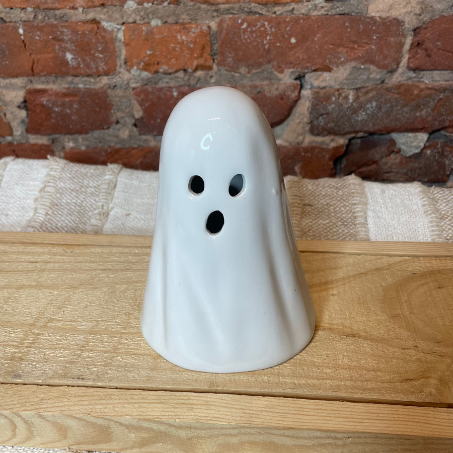 Light Up Shiny Ceramic Ghost